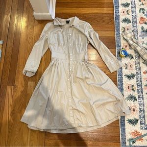 Club Monaco khaki shirtdress